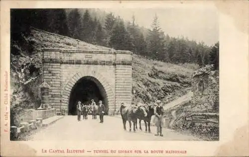 Ak Le Lioran Cantal, Tunnel du Lioran sur la Route Nationale