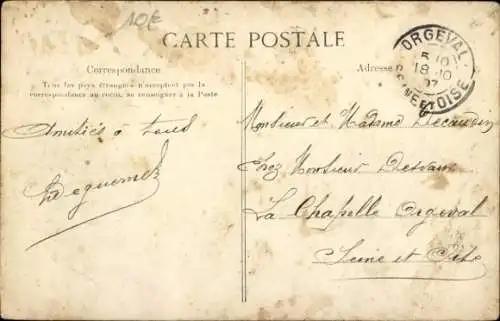 Ak Fontainebleau Seine et Marne, Chasse a courre en Foret, Apres le Rapport, Jagdgesellschaft
