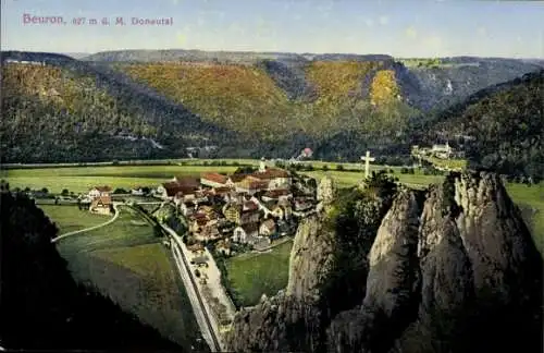 Ak Beuron an der Donau Württemberg, Panorama, Donautal