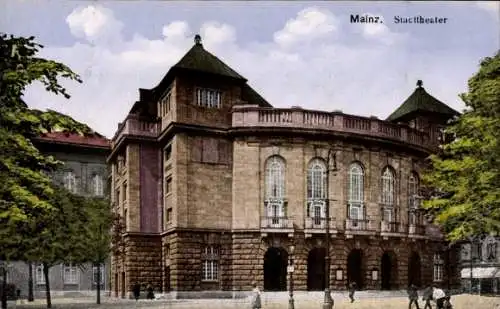 Ak Mainz in Rheinland Pfalz, Stadttheater