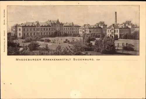 Ak Sudenburg Magdeburg, Krankenanstalt