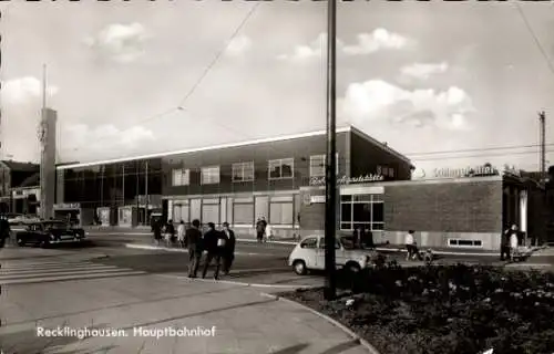 Ak Recklinghausen im Ruhrgebiet, Hauptbahnhof