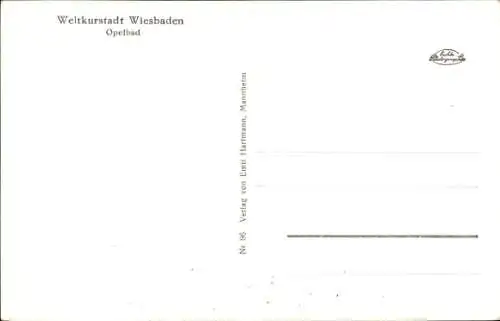 Ak Wiesbaden in Hessen, Opelbad