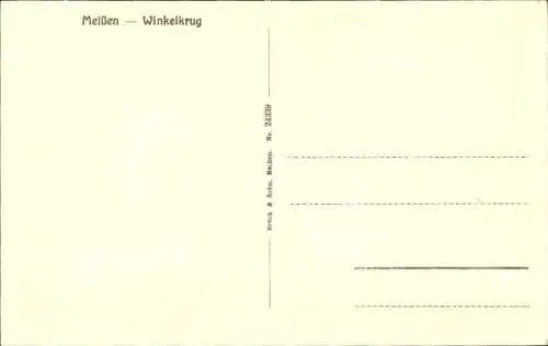 Ak Meißen in Sachsen, Gasthaus Winkelkrug, Innenraum