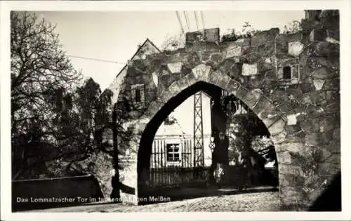 Ak Meißen an der Elbe, Lommatzscher Tor, tausendjährige Stadt, 929 - 1929