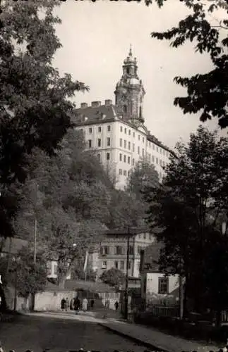 Ak Rudolstadt in Thüringen, Schloss Heidecksburg, Blick von der Weinbergstraße