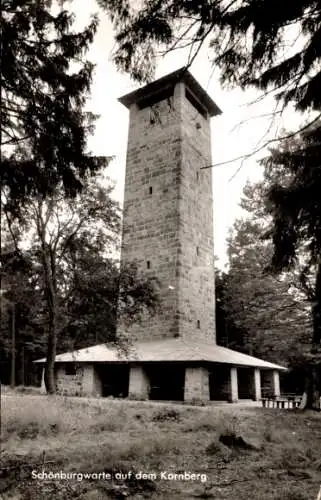 Ak Schönwald im Fichtelgebirge Oberfanken, Kornberg, Schönburgwarte