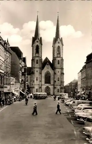 Ak Hof an der Saale Oberfranken Bayern, Altstadt, Kirche