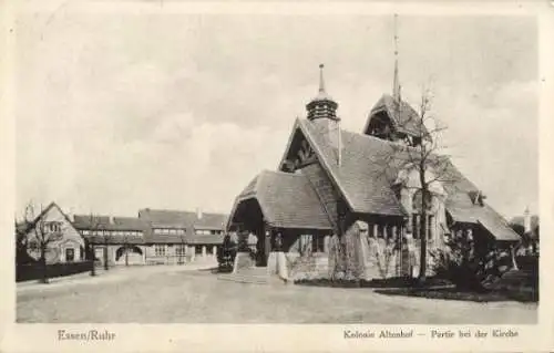 Ak Essen im Ruhrgebiet, Kolonie Altenhof, Kirche