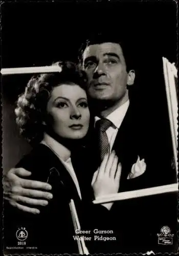 Ak Schauspieler Walter Pidgeon und Greer Garson