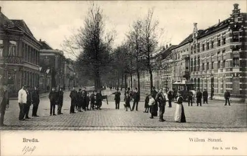 Ak Breda Nordbrabant Niederlande, Willemstraat