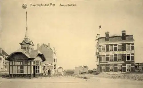 Ak Raversijde Raversyde sur Mer Ostende Ostende Westflandern, Avenue Centrale