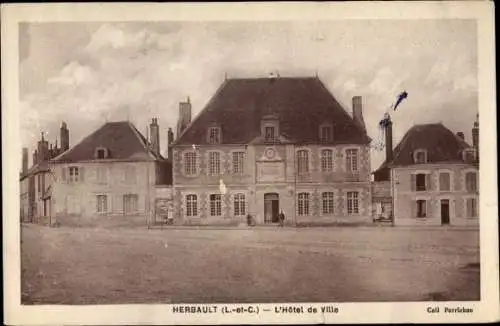 Ak Herbault Loir et Cher, L'Hotel de Ville