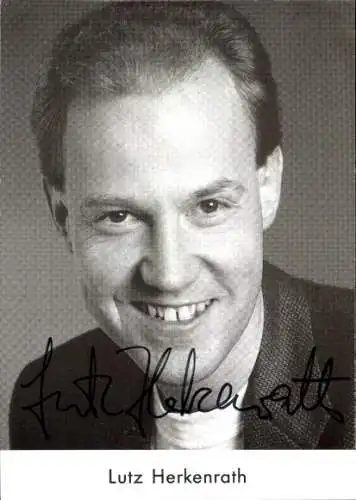 Ak Schauspieler Lutz Herkenrath, Portrait, Autogramm