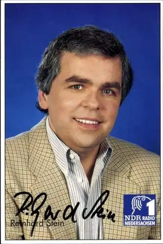 Ak Moderator Reinhard Stein, Portrait, Autogramm