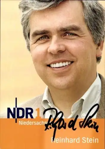 Ak Moderator Reinhard Stein, Portrait, Autogramm