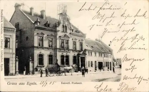 Ak Egeln im Salzlandkreis, Post