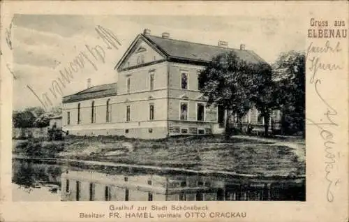 Ak Elbenau Schönebeck an der Elbe, Gasthof zur Stadt Schönebeck