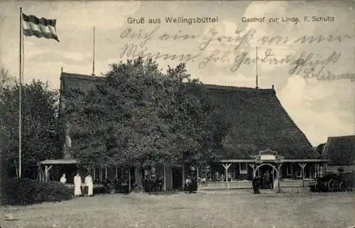 Ak Hamburg Wandsbek Wellingsbüttel, Gasthof zur Linde