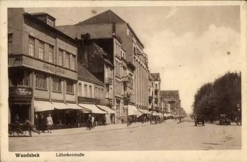 Ak Hamburg Wandsbek, Lübeckerstraße, Handlung Geschw. Horn