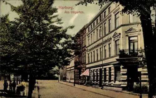 Ak Hamburg Harburg, Am Irrgarten