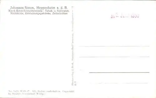 Ak Heppenheim an der Bergstraße, Fliegeraufnahme Heil- und Pflegeanstalt