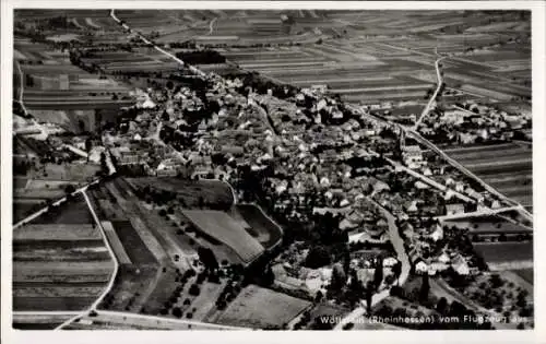 Ak Wöllstein in Rheinhessen, Fliegeraufnahme