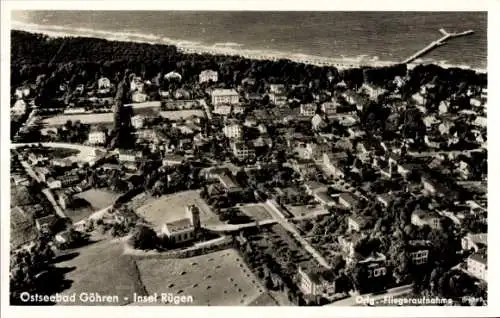 Ak Ostseebad Göhren auf Rügen, Fliegeraufnahme