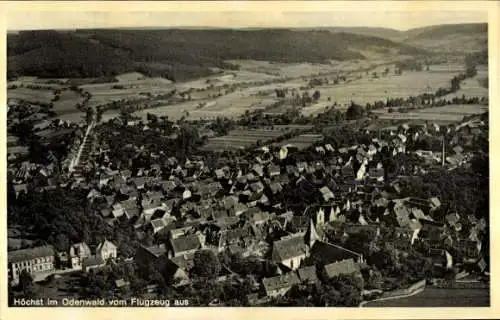 Ak Höchst im Odenwald, Fliegeraufnahme