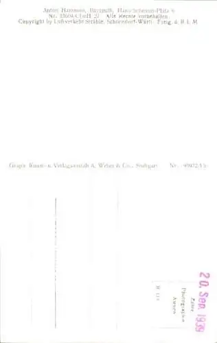 Ak Bayreuth in Oberfranken, Fliegeraufnahme