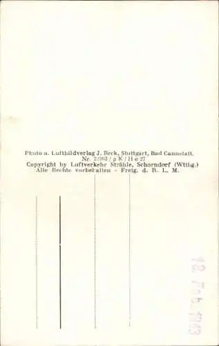 Ak Trier an der Mosel, Fliegeraufnahme Porta Nigra