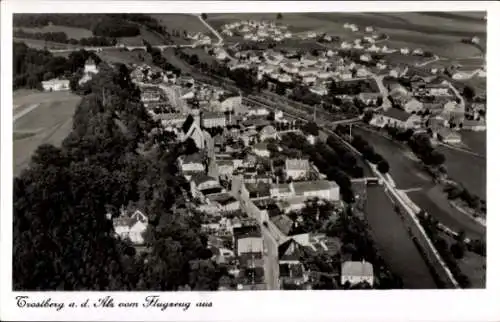 Ak Trostberg in Oberbayern, Fliegeraufnahme