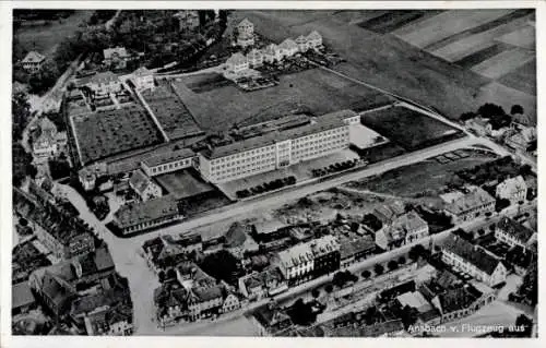 Ak Ansbach in Mittelfranken Bayern, Fliegeraufnahme