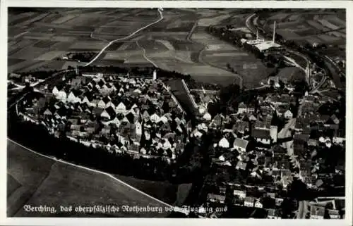 Ak Berching in der Fränkischen Alb Oberpfalz, Fliegeraufnahme