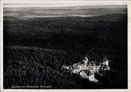 Ak Böblingen in Württemberg, Fliegeraufnahme Sanatorium Schönbuch