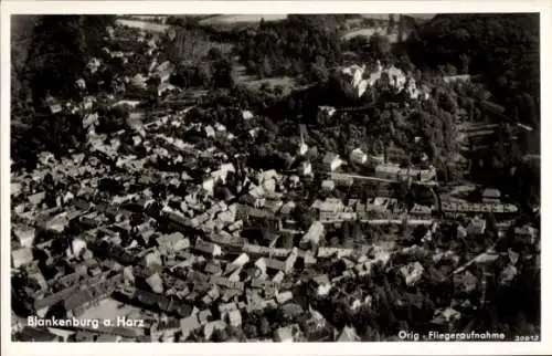 Ak Blankenburg am Harz, Fliegeraufnahme