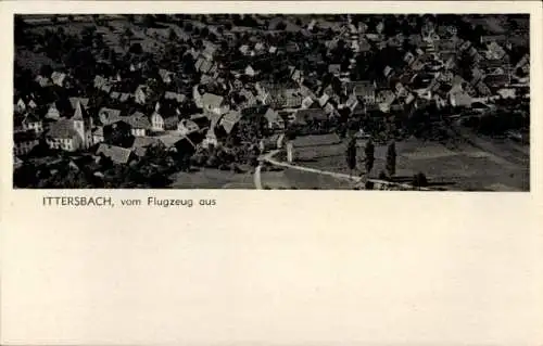 Ak Ittersbach Karlsbad in Baden, Fliegeraufnahme