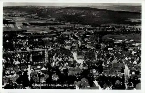 Ak Schorndorf in Württemberg, Fliegeraufnahme