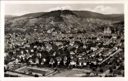 Ak Heppenheim an der Bergstraße, Fliegeraufnahme