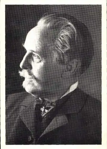 Ak Schriftsteller Karl May, Portrait, Seitenprofil