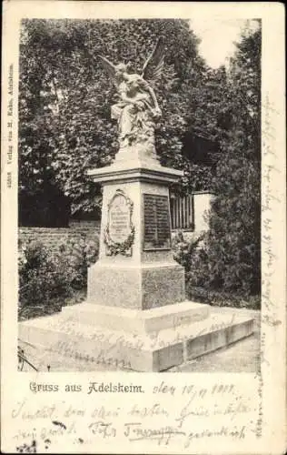 Ak Adelsheim in Baden, Denkmal