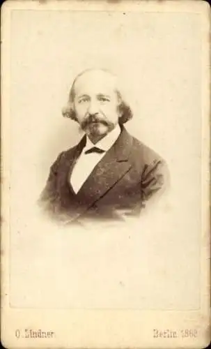 CdV Wilhelm Koner, Bibliothekar, Historiker und Geograph, Portrait, 1869