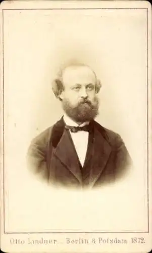 CdV Friedrich Albert Lange, Philosoph, Sozialist, Portrait, 1872