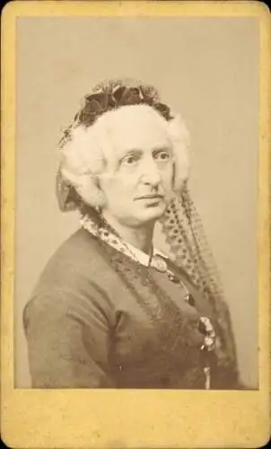 CdV Fanny Lewald, Schriftstellerin, Frauenrechtlerin, Portrait