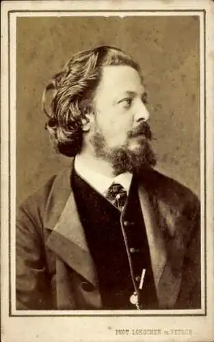 CdV Paul Heyse, Schriftsteller, Portrait