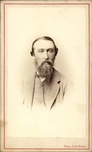 CdV Ferdinand Gregorovius, Schriftsteller, Journalist, Historiker, Portrait