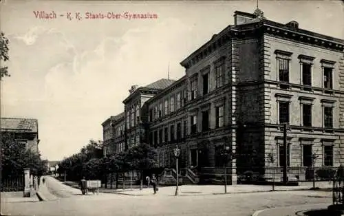 Ak Villach in Kärnten, K. K. Staats-Ober-Gymnasium