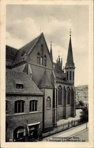 Ak Berlin Tiergarten Moabit, Dominikanerkonvent, Sankt-Pauluskirche, Oldenburger Straße