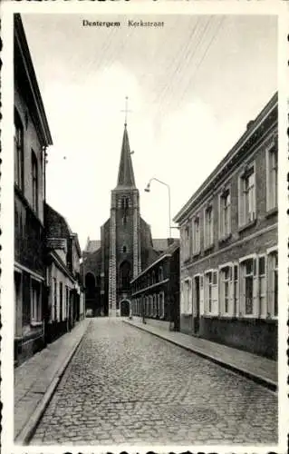 Ak Dentergem Denterghem Westflandern, Kirchstraße