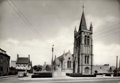 Ak Westende Westflandern, Kirche